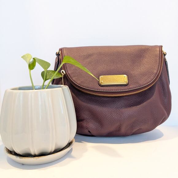 Burgundy Marc By Marc Jacobs Natasha Flap Over Crossbody Bag Excellent Condition